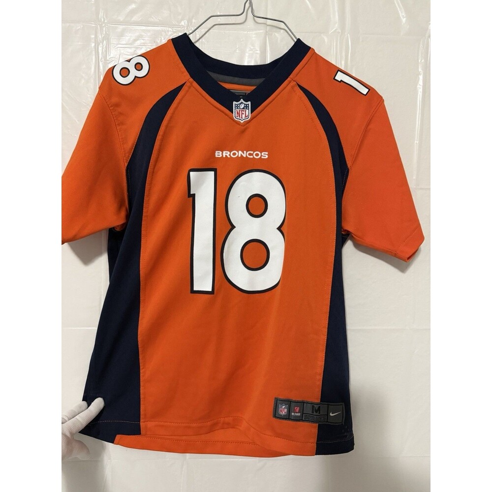 Nike Peyton Manning #18 Denver Broncos NFL On Field Youth Medium (10-12) Jersey
